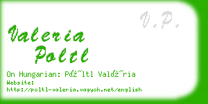 valeria poltl business card